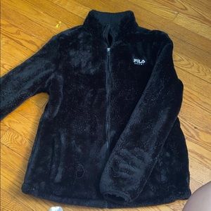 Black Fila Full Zip Up hoodie
